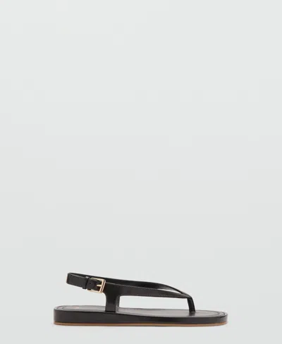 Mango Women's Buckle Strap Sandals In Brown