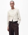 Mango Buttoned Linen Blend Jacket