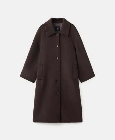 MANGO WOMEN'S BUTTONED WOOL COAT
