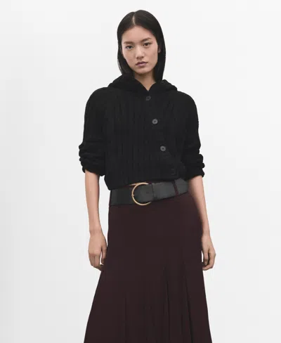 Mango Double-breasted Jacket With Buttons Black