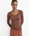 Mango Women's Cashmere Pajama T-shirt In Brown