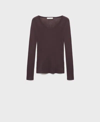 Mango Women's Cashmere Pajama T-shirt In Brown