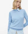 Mango Women's Cashmere Sweater In Sky Blue