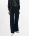 Mango Women's Catherin Culotte High-rise Jeans In Open Blue