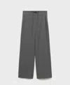 Mango Chalk-stripe Straight Trousers Grey In Gray