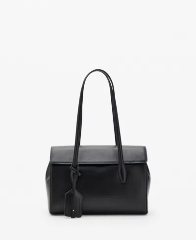 MANGO WOMEN'S CHARMS LEATHER SHOULDER BAG