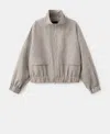 Mango Check Bomber Jacket In Multi