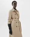 Mango Women's Classic Cotton Trench Coat In Brown