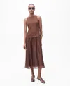 Mango Sleeveless Midi Dress