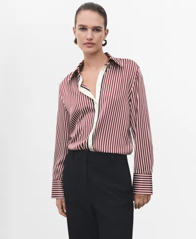Mango Women's Combined Striped Shirt In Multi