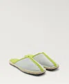Mango Women's Contrast Stitch Espadrille Slip-ons In Pastel Green