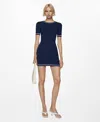 Mango Robe In Dark Navy