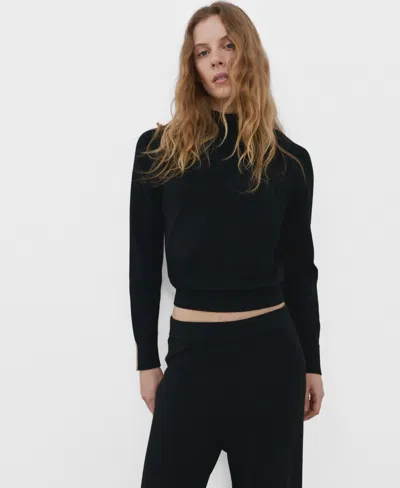 Mango Women's Contrasting Stripes And Perkins Collar Sweater In Multi