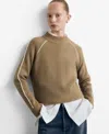 Mango Francus Sweater In Brown