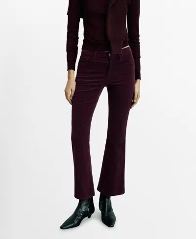 MANGO WOMEN'S CORDUROY BOOTCUT JEANS