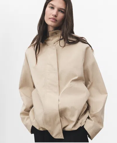 Mango Women's Corduroy Collar Cotton Jacket In Neutral
