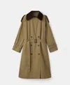 Mango Women's Corduroy Collar Double-breasted Trench Coat In Animal Print