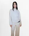 Mango Perkins Funnel Neck Sweatshirt In Ecru