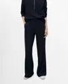Mango Women's Cotton Jogger-style Pants In Black