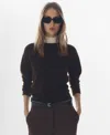 Mango Women's Cotton-linen Round Neck Knitted Sweater In Brown