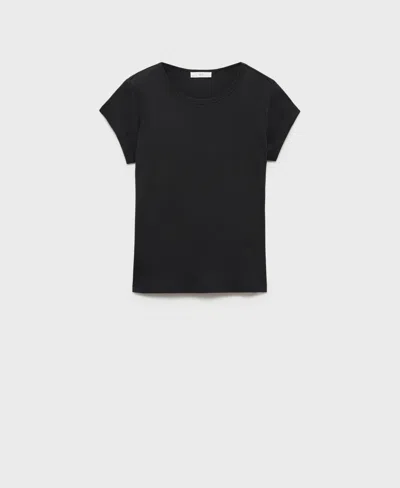 Mango Women's Cotton Short Sleeve T-shirt