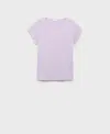 Mango Cotton Short Sleeve T-shirt Lilac