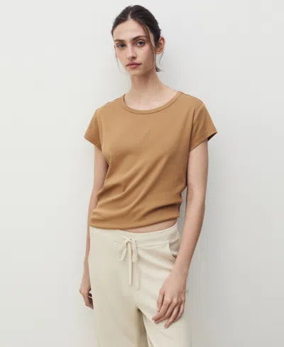 Mango Women's Cotton Short Sleeve T-shirt