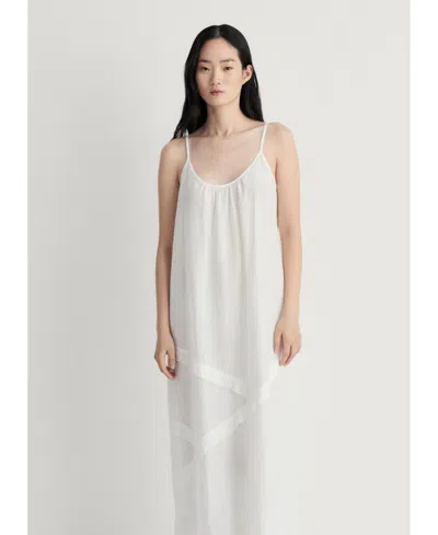 Mango Women's Cotton Spaghetti Strap Nightgown