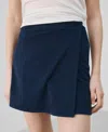 Mango Terry Miniskirt In Blue