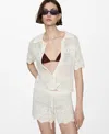 Mango Cardigan In Off White