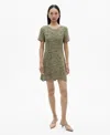 Mango Robe Maille Crochet Kaki - Femme - L -  In Khaki