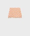 Mango Women's Crochet Mini Skirt In Orange