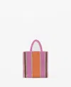 Mango Women's Crochet Shopper Bag In Pink