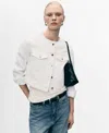 Mango Women's Crop Denim Jacket
