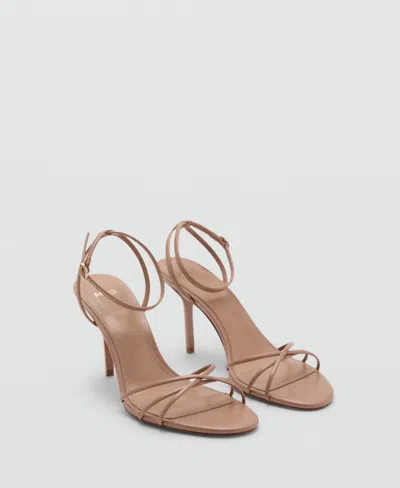 Mango Ankle Strap Sandal In Brown