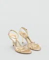 Mango Sandals Gold In Gold