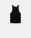 Mango X Kaia Gerber Crystal Embellished Tank In Black