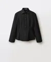 Mango Slim Fit Cotton Button-up Shirt In Black