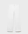 Mango Danila Raw Hem Straight Leg Jeans In Neutral