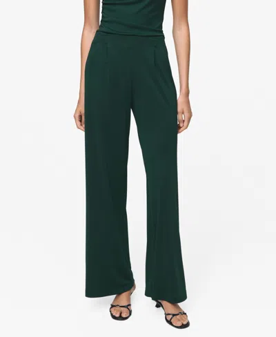 MANGO WOMEN'S DART PALAZZO PANTS