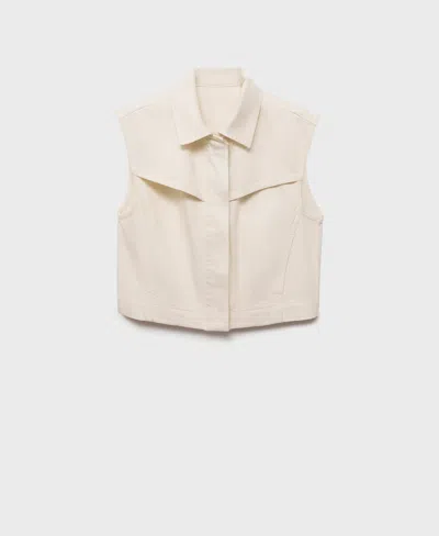 MANGO WOMEN'S DENIM-EFFECT VEST