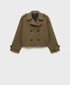 Mango Veste Kaki - Femme - Xxl -  In Khaki
