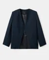 Mango Women's Double-breasted Suit Jacket In Blue
