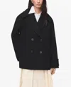 Mango Goya Double Breasted Blazer In Black
