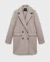 Mango Women's Double-breasted Wool Coat In Brown