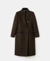 Mango Women's Double-breasted Wool Coat In Brown