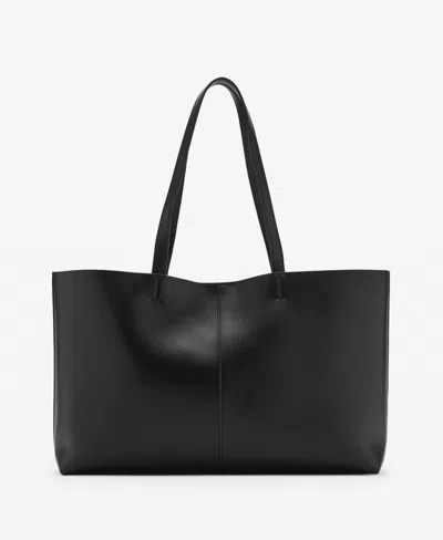 Mango Women's Double Handle Shopper Bag In Black