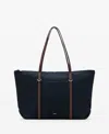 Mango Women's Double Handle Shopper Bag In Blue