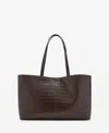 Mango Women's Double Handle Shopper Bag In Brown