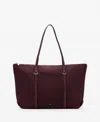 Mango Women's Double Handle Shopper Bag In Burgundy
